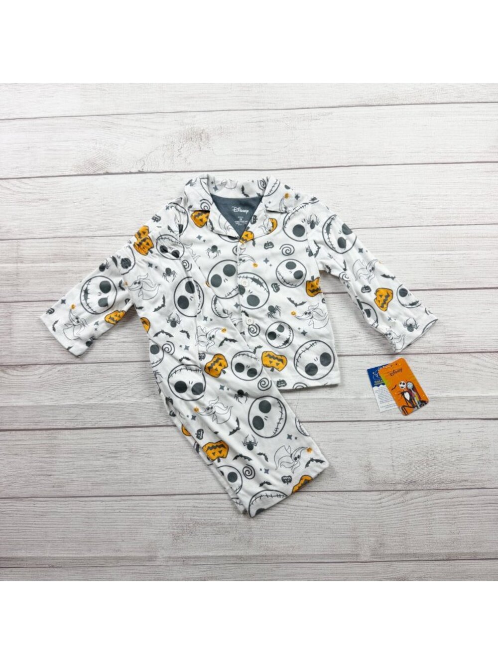 Disney Jack Skellington Toddler Halloween Pajama Set Nightmare Before NWT 3T - Picture 1 of 6